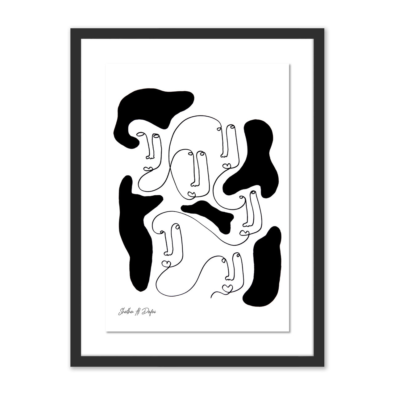 Four Hands Art Studio Truecrew by Shatha Al Dafai Picture Frame